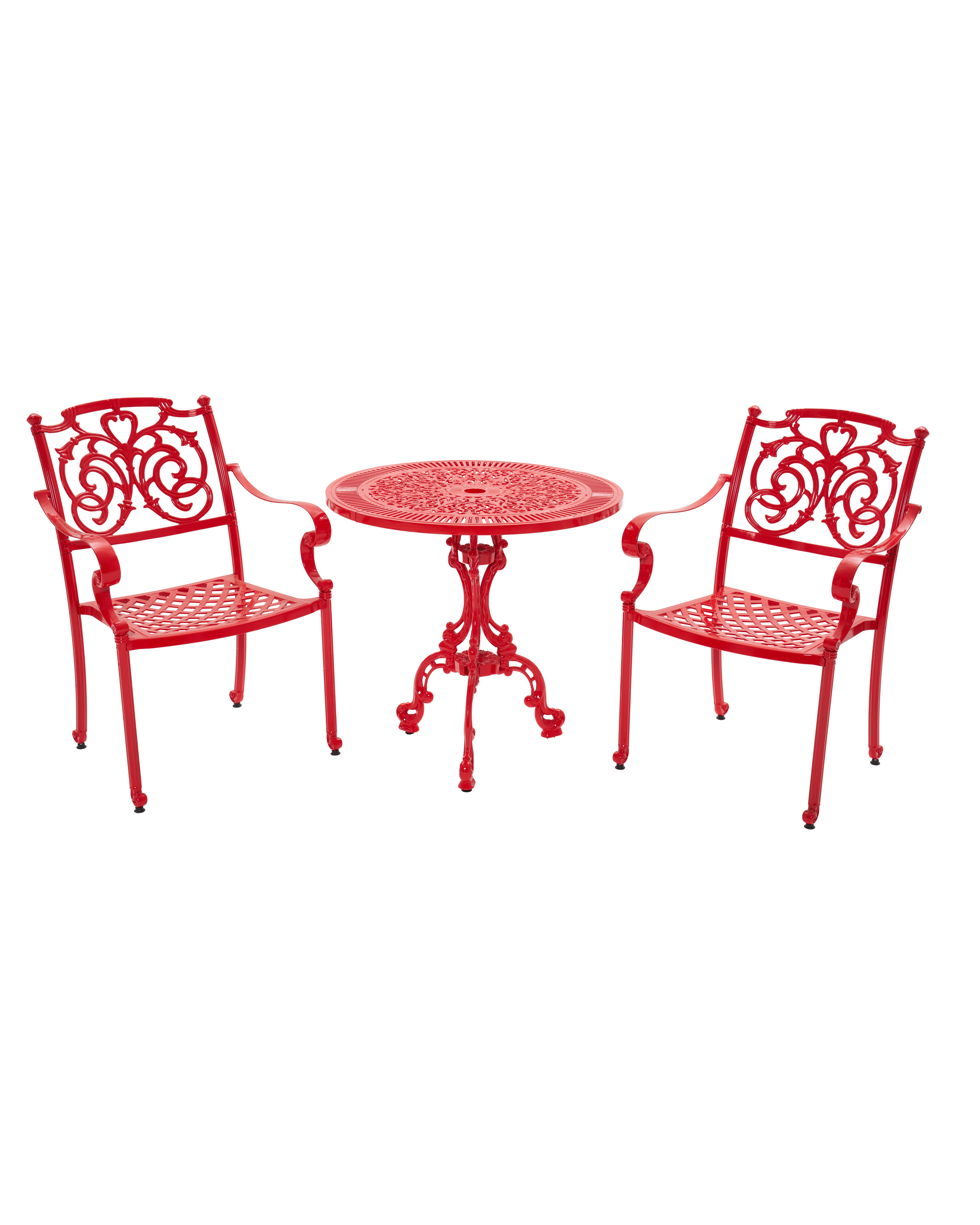 Cast Aluminum Outdoor Dining Table Set – 2 Seater