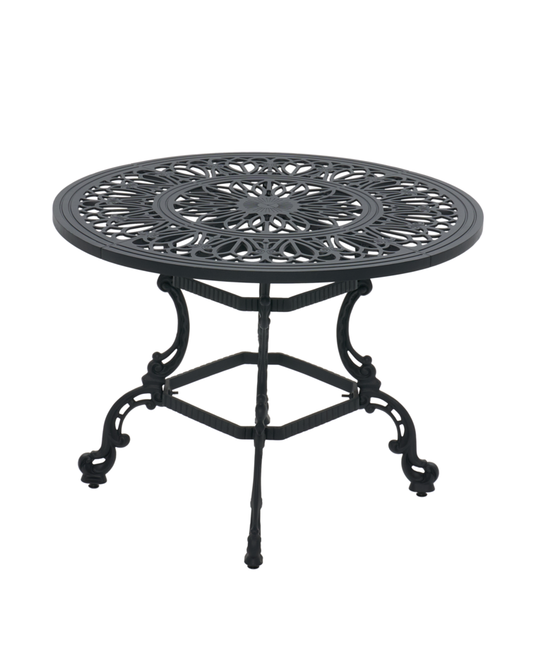 Cast Aluminum Outdoor Dining Table Set – 4 Seater