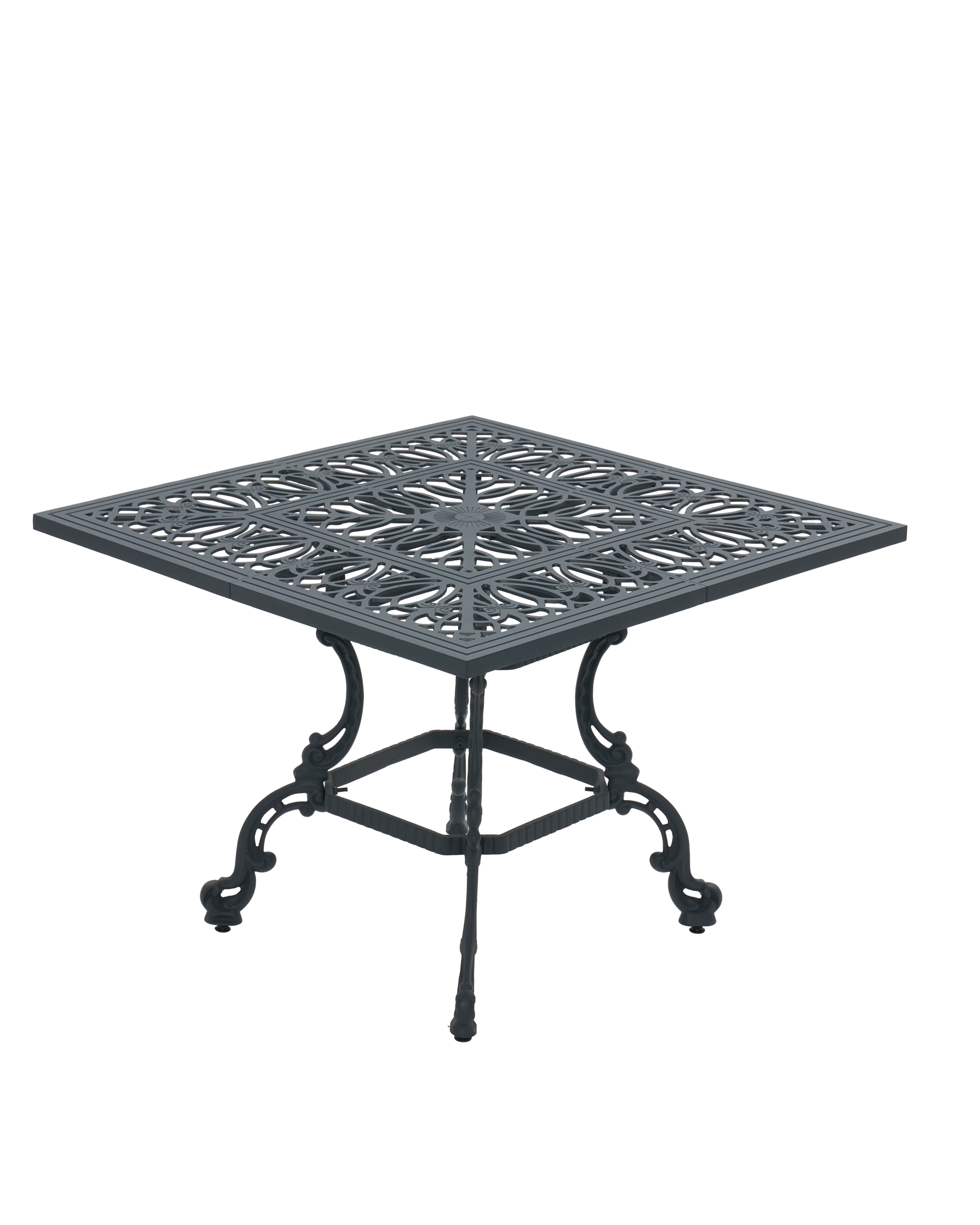 Cast Aluminum Outdoor Dining Table Set – 4 Seater
