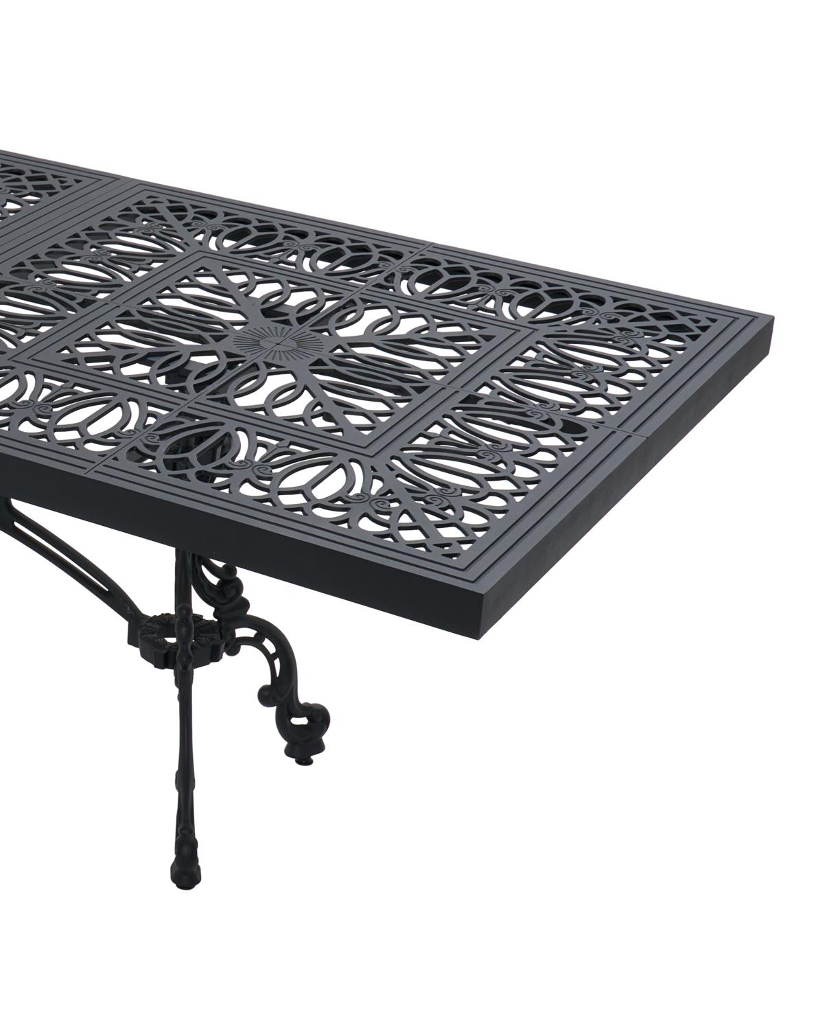 Cast Aluminum Outdoor Dining Table Set – 10 Seater