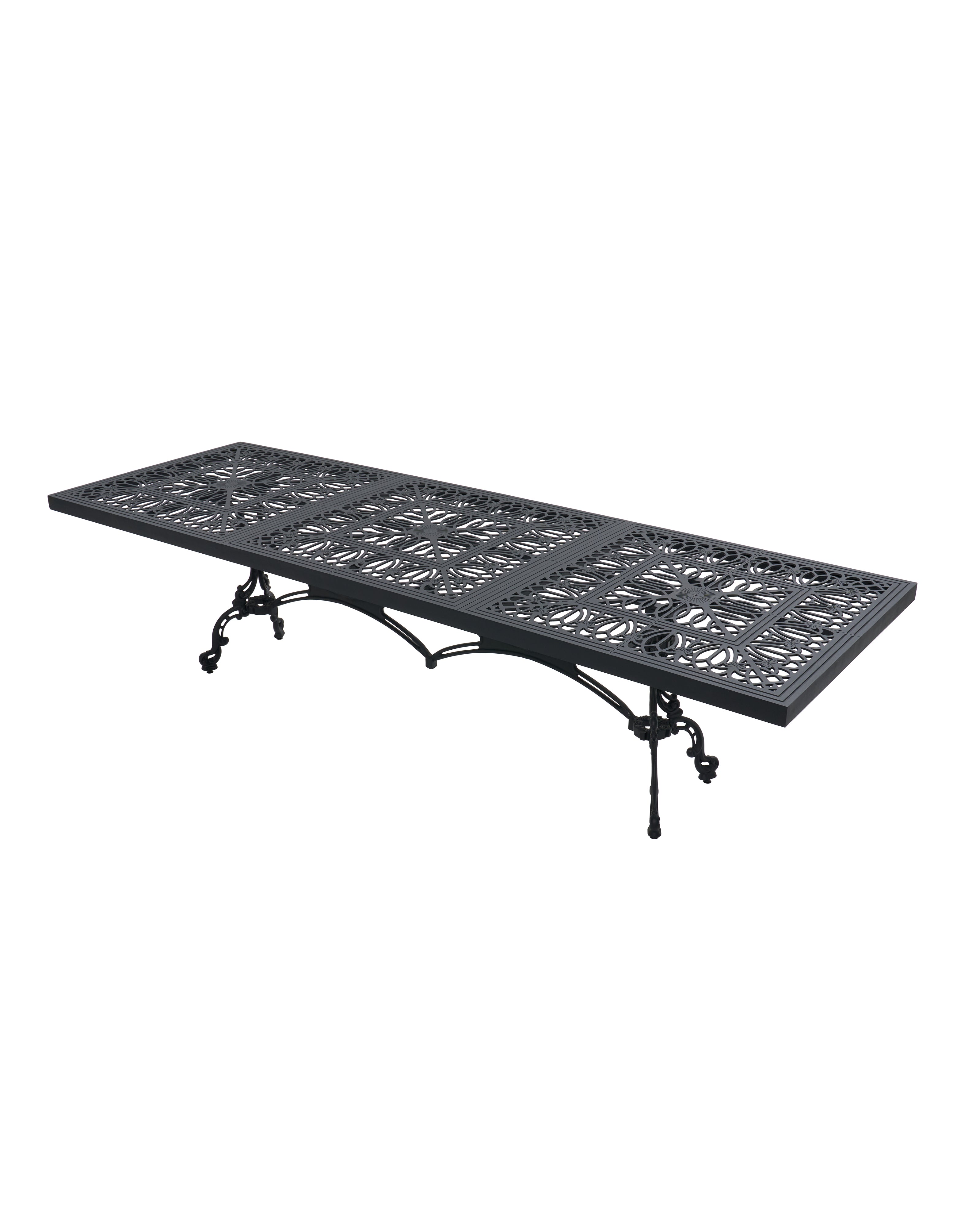 Cast Aluminum Outdoor Dining Table Set – 10 Seater