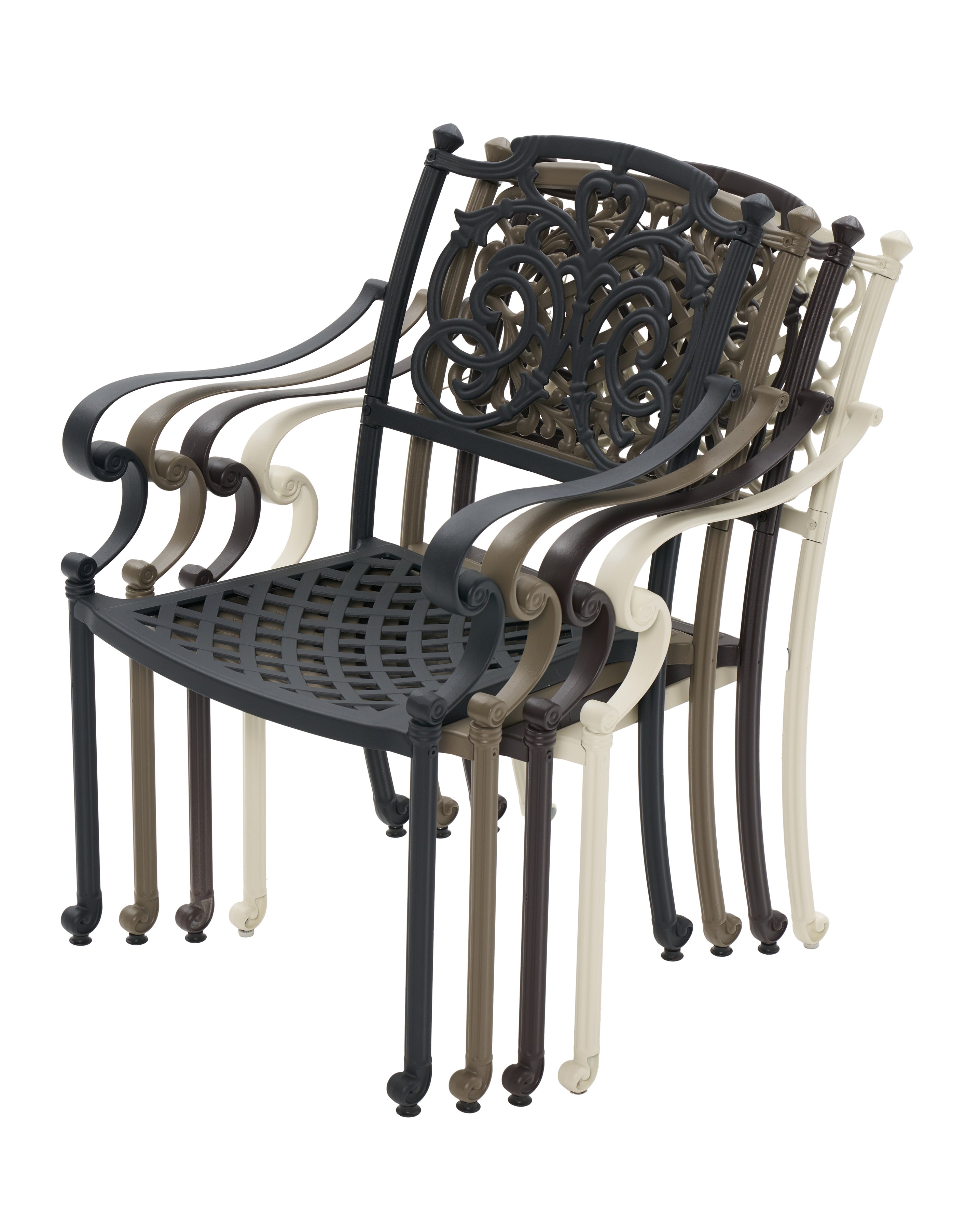 Cast Aluminum Outdoor Dining Table Set – 10 Seater