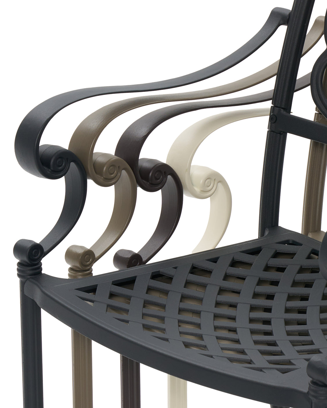 Cast Aluminum Outdoor Dining Table Set – 4 Seater