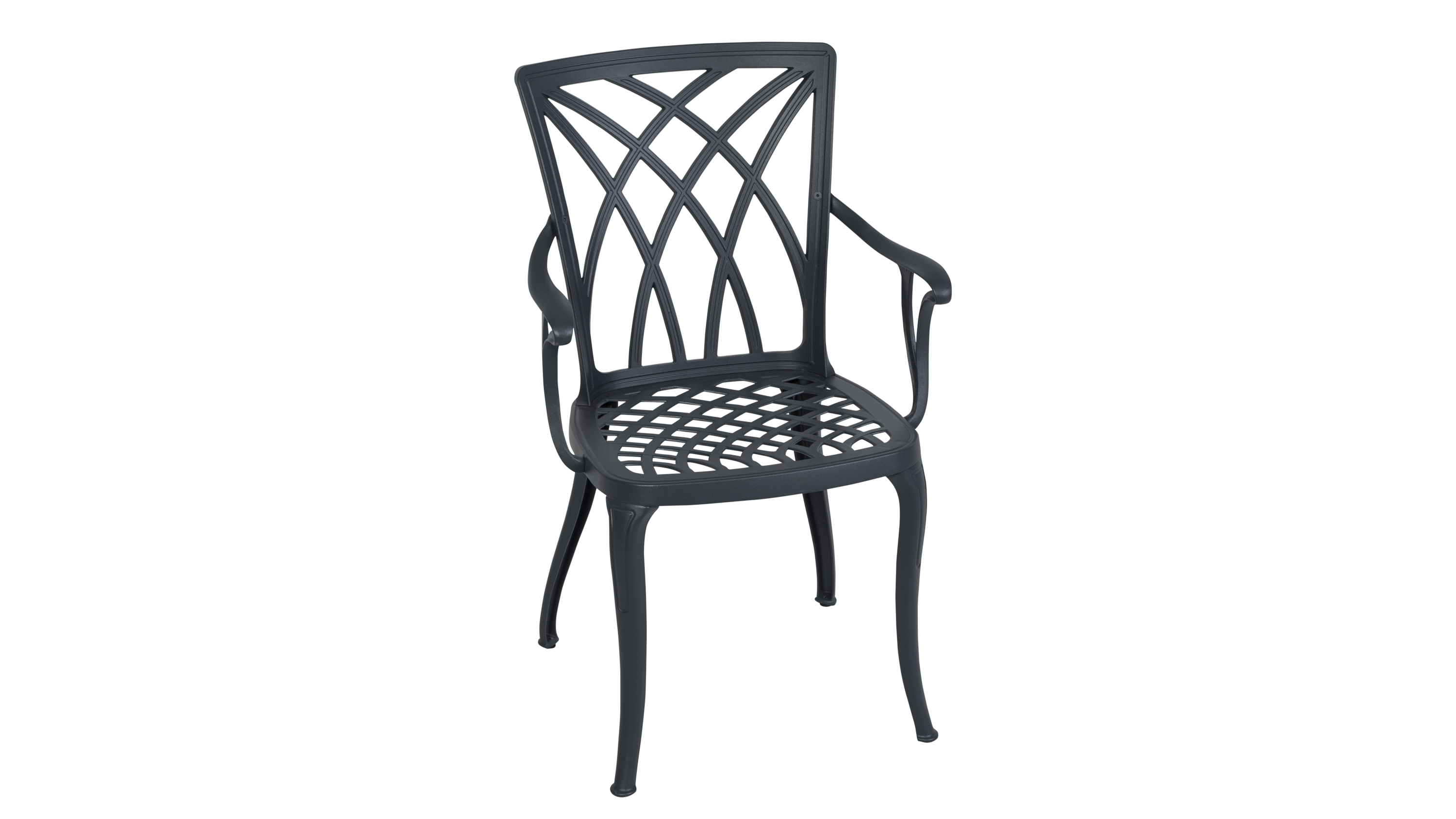 Cast Aluminum Outdoor Dining Table Set – 4 Seater
